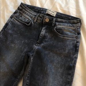 Acne Studios Acid Wash Skinny Jeans